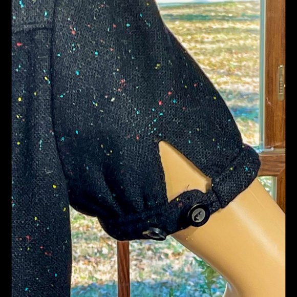 ▪️ANTHRO▪️NICK & MO▪️Retro Multi-Color Speckle Wool Blend Cardigan Top - Picture 5 of 7